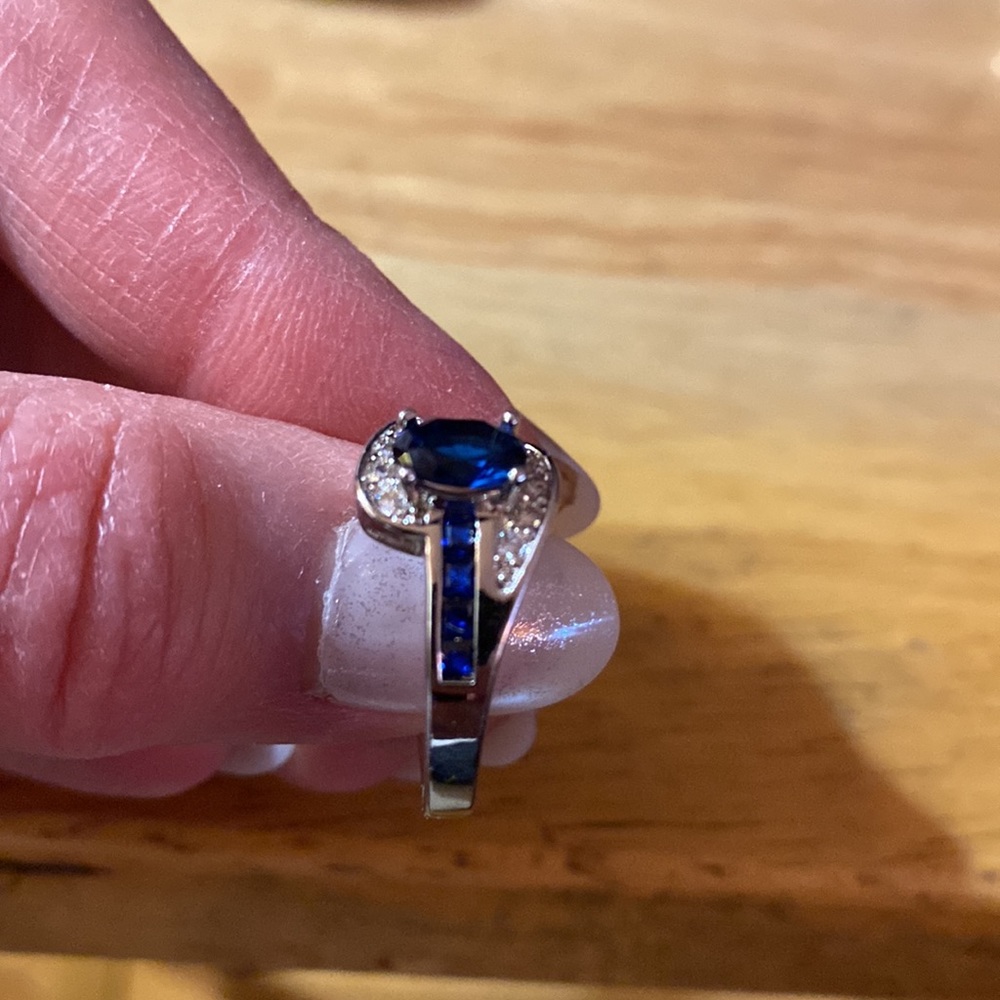 092)925 silver filled cubic zirconia ring - Picture 4 of 4